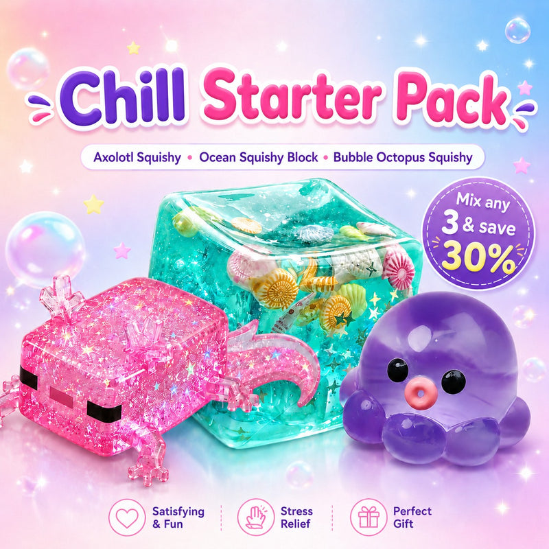 Chill Starter Pack — 3-Piece Squishy Bundle